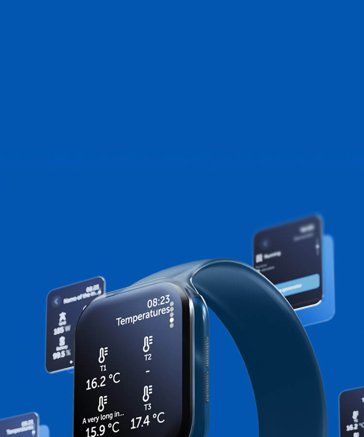 Valvo järjestelmääsi älykellollasi